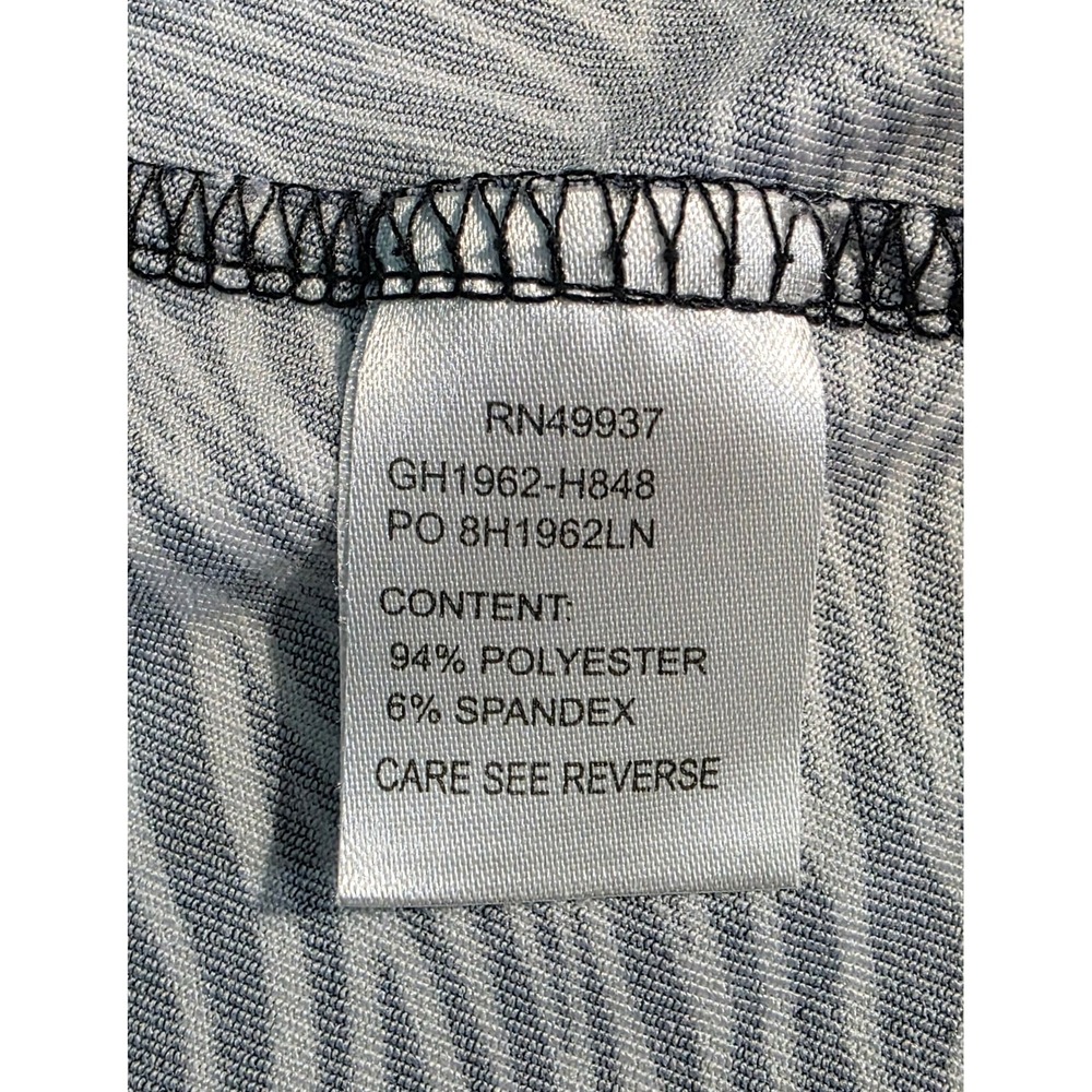 Tail White Label Womens XXL Golf Polo Shirt Black White Zebra Print Quarter Zip - Picture 4 of 5
